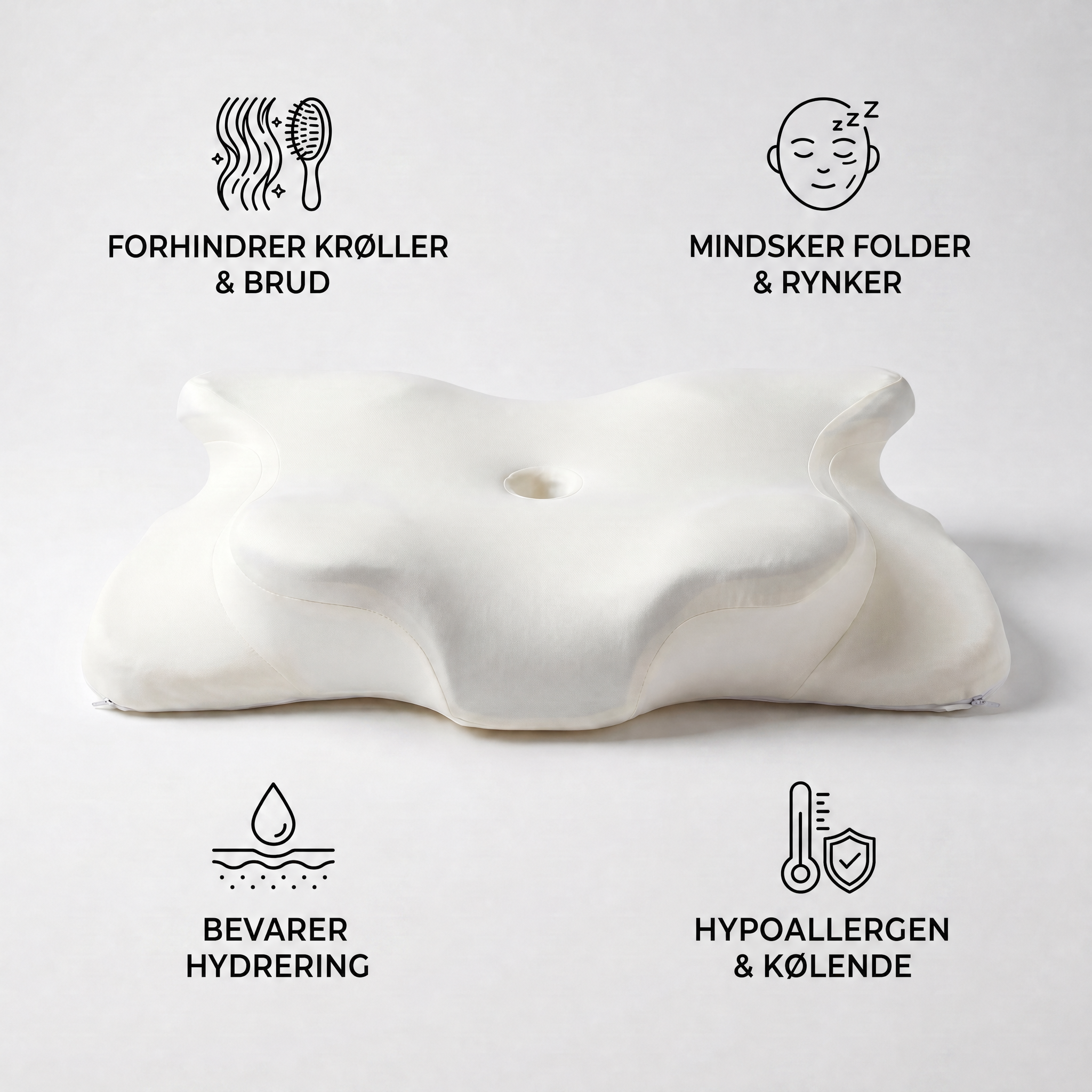 Ergonomic Pillow Silk Cover
