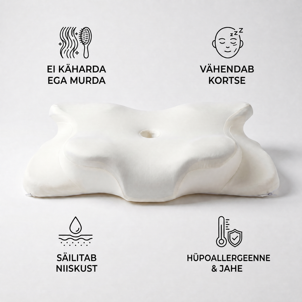 Ergonomic Pillow Silk Cover