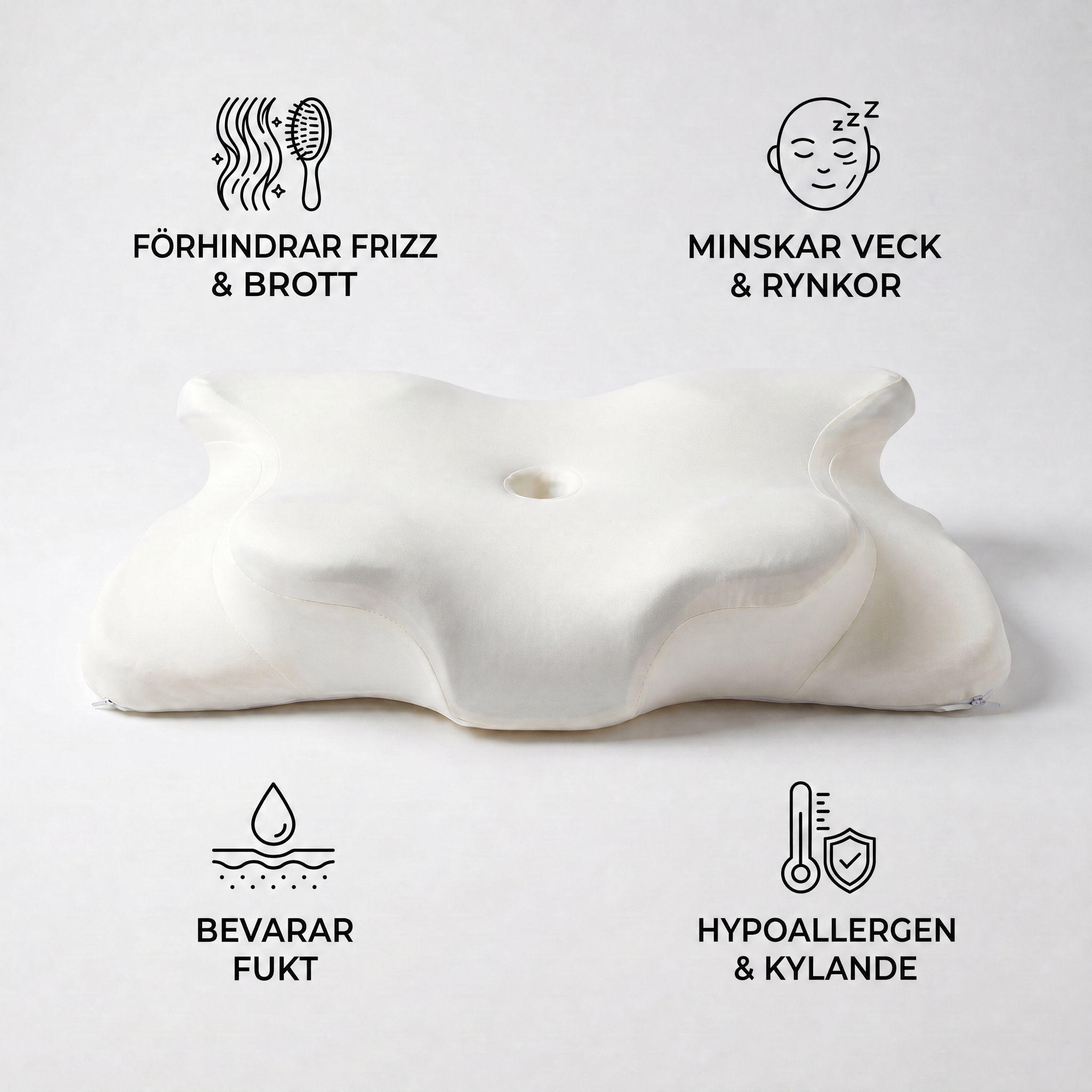Ergonomic Pillow Silk Cover