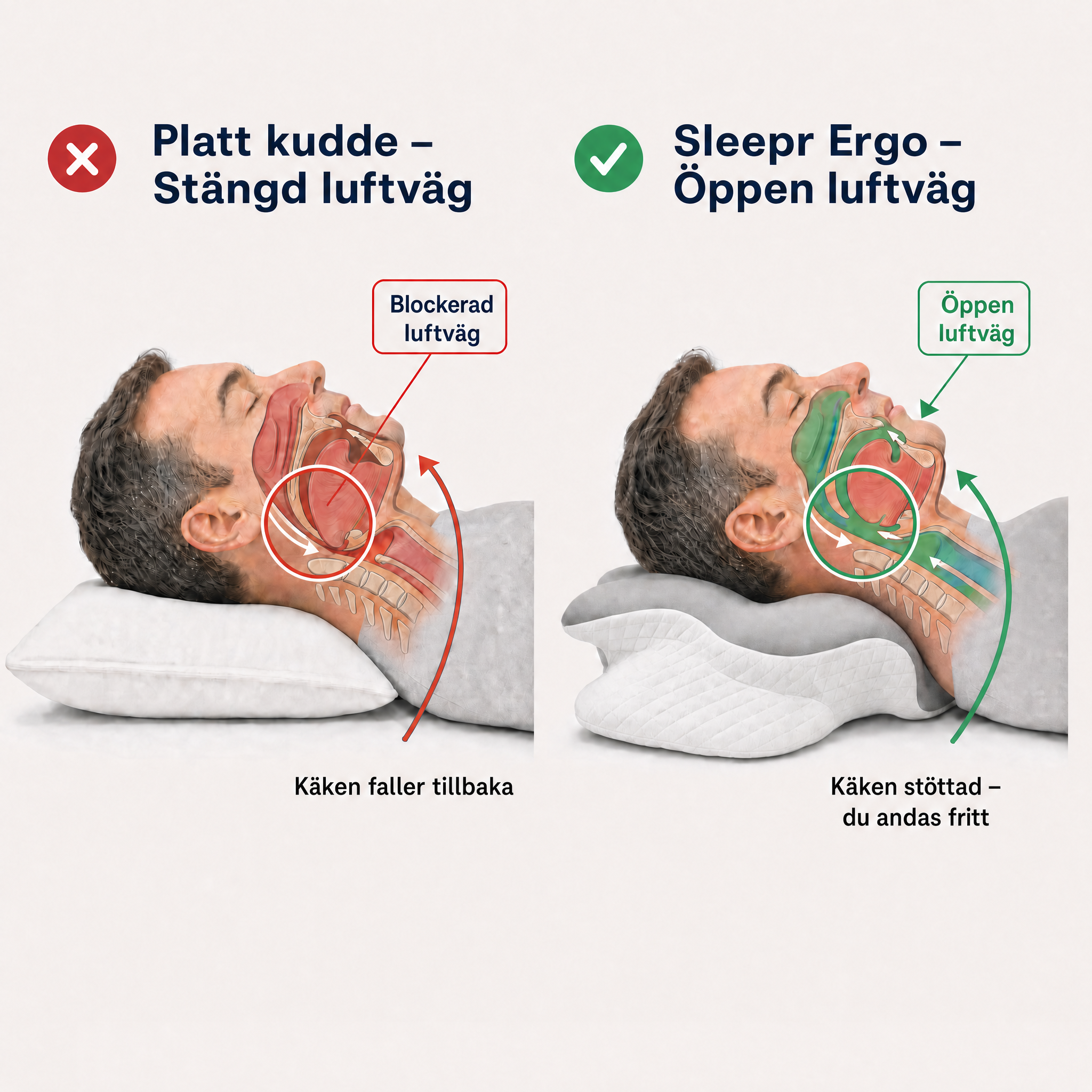 The Sleepr Ergonomic Pillow
